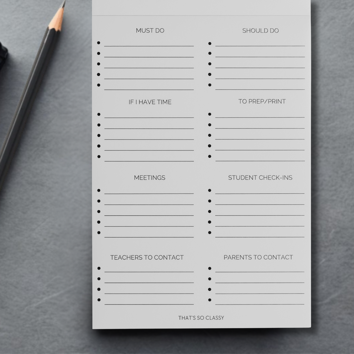 Black & White Planner