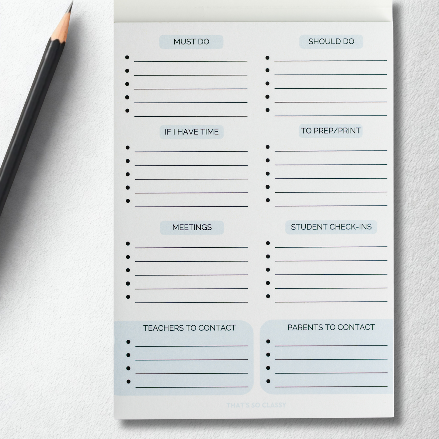 Pastel Blue Planner