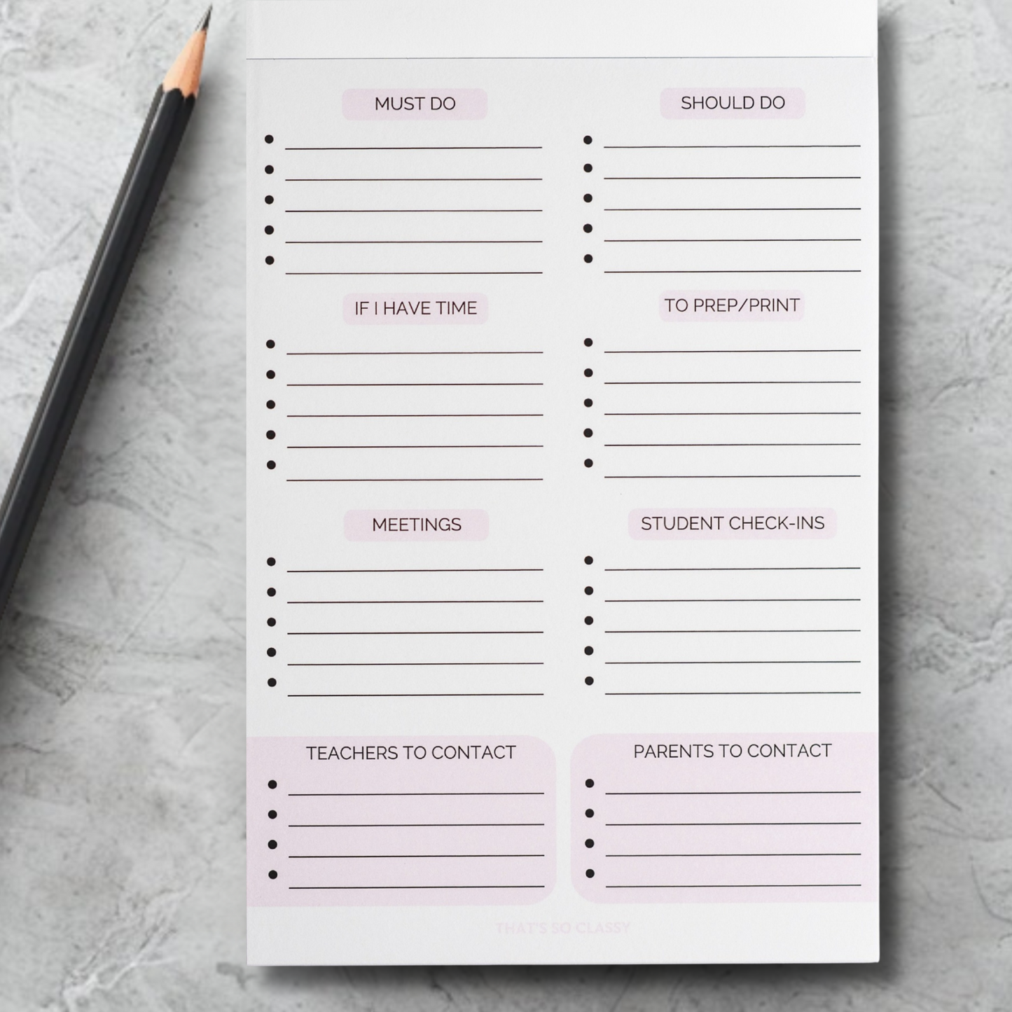 Pastel Pink Planner